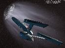 Enterprise chasing a comet