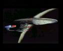 Enterprise D in orbit; photo